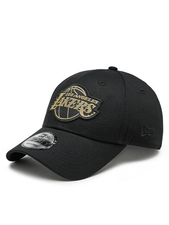 New Era Cappellino 9FORTY Regolabile  Metallic Badge 940 Lakers  Patch  Oro / Nero art. 60364419