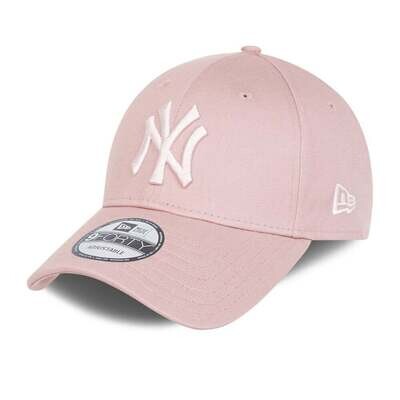 Cappello Rosa / rosa Pink NY New York Yankees Essential visiera Curva New Era 9FORTY Regolabile art. 60244716