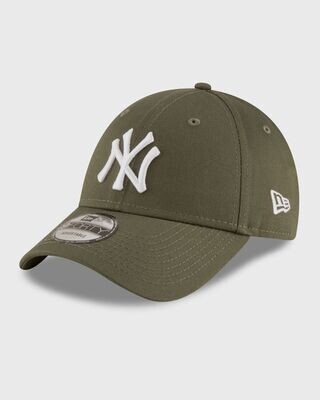 Cappello Oliva / bianco Militare NY New York Yankees Essential visiera Curva New Era 9FORTY Regolabile art. 80636010