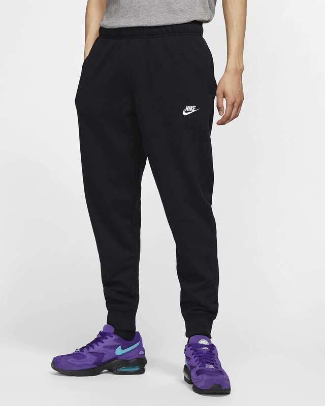 Pantaloni Nike Neri  Unisex Cotone Franch Terry garzato jogger elastico caviglia Essential mini logo Nero black art.   BV2679 010
