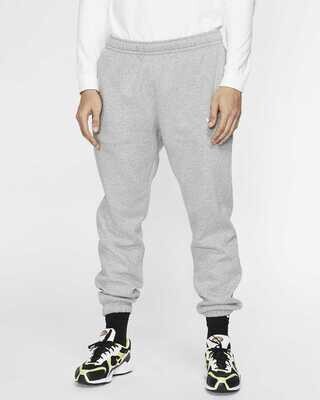 Pantaloni Nike Grigi Unisex Cotone fleece jogger felpato molla alla caviglia Essential mini logo Grigio Grey melange art. BV2737 063