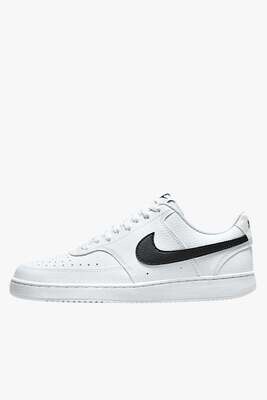 Nike Court Vision Bianche Nere Force Classic Sneakers Swoosh Nero Baffo Black Unisex Pelle Bianco art. DH2987 101