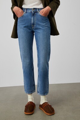 Jeans Regular Straight Donna Lavaggio Medio Blu Roy Roger's Vita Media Francy Iconic art. RND261D4022476 999