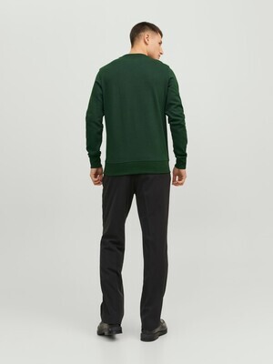 Felpa Uomo Verde Foresta girocollo 100% Cotone mountain green