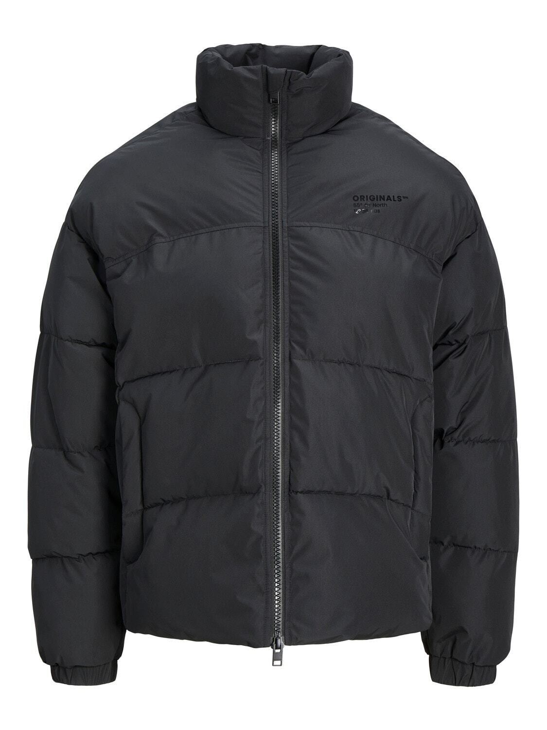Giubbino Puffer Nero Uomo Bomber nylon invernale Giubbotto Black