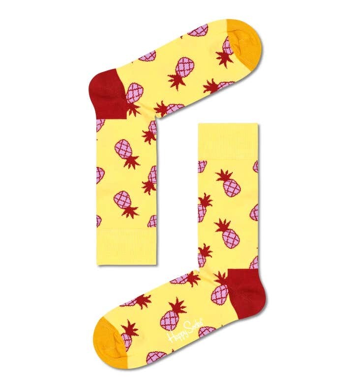 HAPPY SOCKS PINEAPPLE SOCK GIALLO