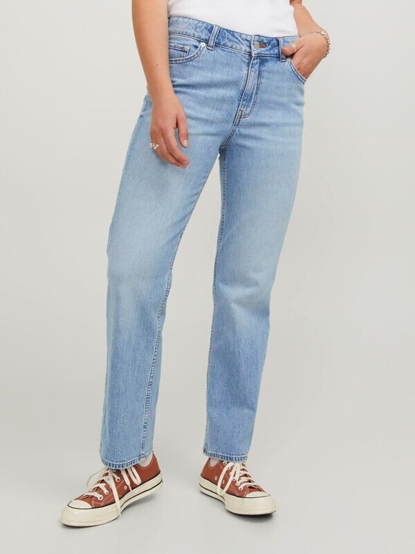 Jeans Slim Straight Donna  Sigaretta vita alta Lavaggio medio stone wash 5 tasche  JJXX JXNICE SL-STRAIGHT C8074 art. 12246133