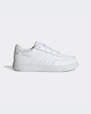 Adidas Breaknet 2.0 GS Ragazzi Pelle Bianca Total White Sneakers bianche classiche art. HP8962