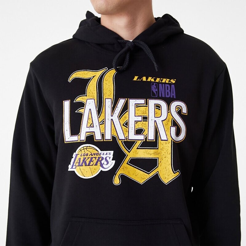 Felpa con cappuccio Nera LA Lakers NBA Team Graphic Over size New Era Team Graphic Grafica Felpa Loose fit LA Lakers NBA Colour Block Nero Black Unisex Hoodie art. 60416350 Felpa con cappuccio Nera LA Lakers NBA Team Graphic Over size New Era Team Graphic Grafica Felpa Loose fit LA Lakers NBA Colour Block Nero Black Unisex Hoodie art. 60416350