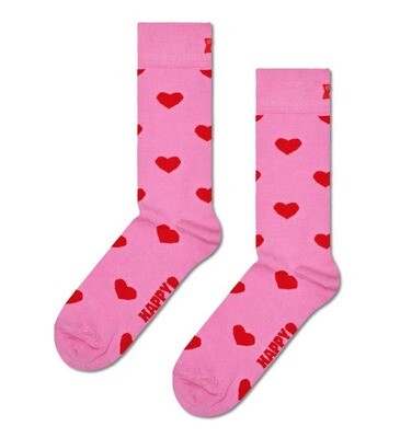 Happy Socks Calzini Heart Sock Calze Rosa Cuori art. P000068