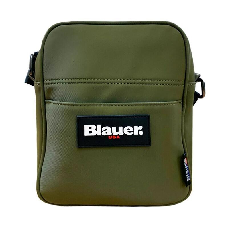 Borsello Blauer Tracolla Vedre Militare in Nylon Taslan Verdone Cintura regolabile MArsupio Crossbody Blu Gommato  Essential  art. F3FORT02/CIT MIL