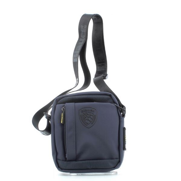 Borsello Blauer Tracolla in Nylon Taslan Gommato Blu Navy Cintura regolabile Crossbody Nera Anti acqua Con scomparti art. F3JERRY02/BUS NVY