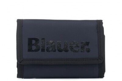 Portafoglio Blauer a Strappo Blu Navy con logo Maxi art. S4STRAP01/SPL NVY