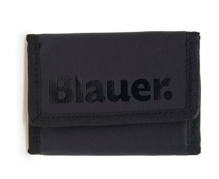 Portafoglio Blauer a Strappo Nero black con logo Maxi art. S4STRAP01/SPL BLK Portafoglio Blauer a Strappo Nero black con logo Maxi art. S4STRAP01/SPL BLK