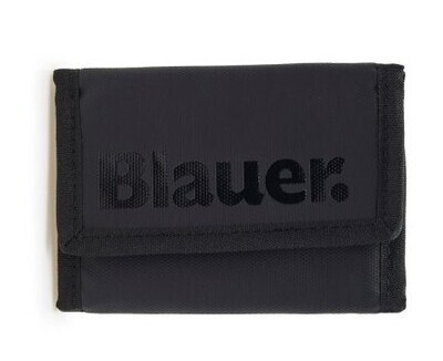 Portafoglio Blauer a Strappo Nero black con logo Maxi art. S4STRAP01/SPL BLK