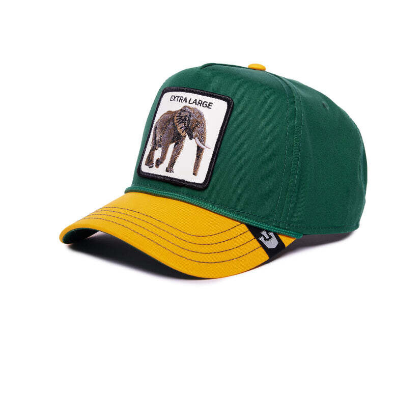 Cappello Elefante Verde Giallo Goorin Bros. Canvas Cotone Tela Patch Elephant Extralarge Cappellino baseball 6 pannelli Green Yellow art. 101 1328 GRN Cappello Elefante Verde Giallo Goorin Bros. Canvas Cotone Tela Patch Elephant Extralarge Cappellino baseball 6 pannelli Green Yellow art. 101 1328 GRN