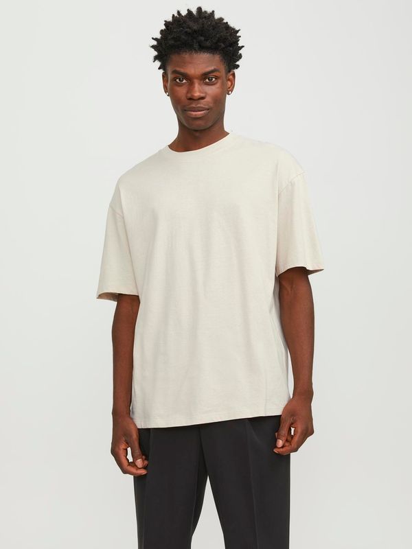 T-shirt Larga Sabbia semplice Tinta unita paricollo 100% cotone Maglietta Beige chiaro Moonbeam scuro wide fit Jack&Jones JJEBRADLEY TEE art. 12249319 T-shirt Larga Sabbia semplice Tinta unita paricollo 100% cotone Maglietta Beige chiaro Moonbeam scuro wide fit Jack&Jones JJEBRADLEY TEE art. 12249319