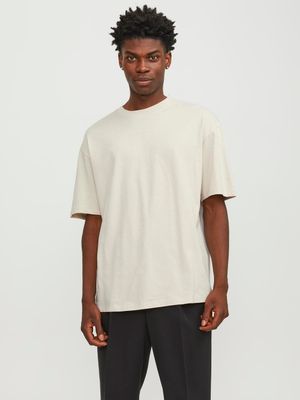 T-shirt Larga Sabbia semplice Tinta unita paricollo 100% cotone Maglietta Beige chiaro Moonbeam scuro wide fit Jack&Jones JJEBRADLEY TEE art. 12249319 T-shirt Larga Sabbia semplice Tinta unita paricollo 100% cotone Maglietta Beige chiaro Moonbeam scuro wide fit Jack&Jones JJEBRADLEY TEE art. 12249319