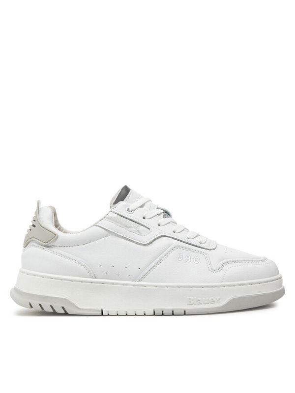 Blauer Sneakers uomo Bianche con dettagli grigio Harper Pelle Total White art. S4HARPER07/LEA	WHI