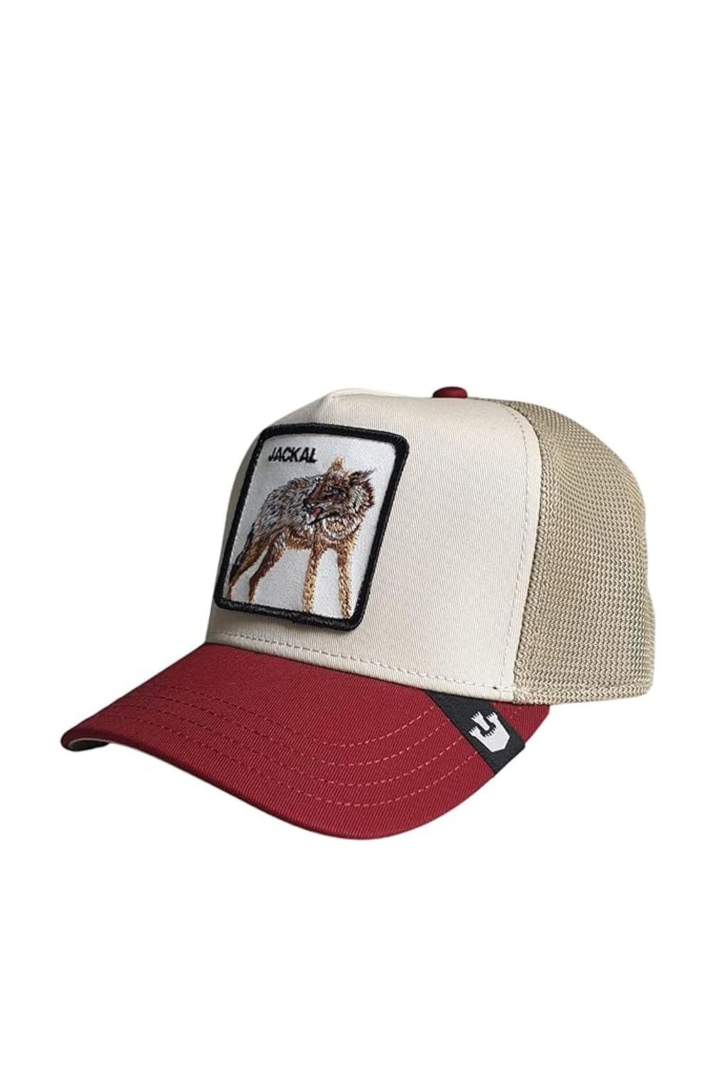 Cappello Goorin Bros Sciacallo Beige Bordò  Trucker Patch Jackal Cappellino con retina Sabbia Bordeaux art. 101-1448-BRI