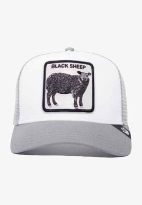 Cappello Goorin Bros Pecora Grigio Bianco Trucker con retina Patch blackSheep berretto grey white ART. 101-0380-LGY