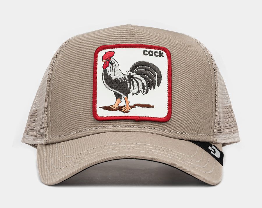 Cappello Sabbia Gallo Goorin Bros  Trucker Patch Cock Cappellino con retina Khaki beige  Ivory art. 101 0378 KHA