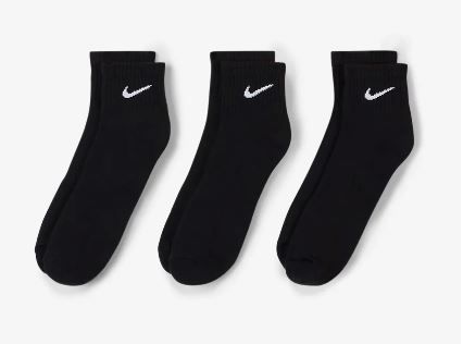 Calze Nike Nero Corte Caviglia pack x3 Everyday Ultraweight Ankle art. SX7677 010