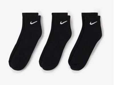 Calze Nike Nero Corte Caviglia pack x3 Everyday Ultraweight Ankle art. SX7677 010 Calze Nike Nero Corte Caviglia pack x3 Everyday Ultraweight Ankle art. SX7677 010