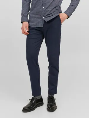 Pantalone Blu Uomo Chino Slim Fit Punto milano jersey Pantaloni comodi comfort fit tasche a filo navy Jack & Jones JPSTMARCO JJCOOPER art. 12237523 Pantalone Blu Uomo Chino Slim Fit Punto milano jersey Pantaloni comodi comfort fit tasche a filo navy Jack & Jones JPSTMARCO JJCOOPER art. 12237523