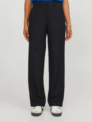 Pantalone Palazzo Nero in Poliviscosa  Vita Alta Pantaloni Fondo Ampio Neri relax fit Tailoring Chino Black JJXX JXMARY HW PANT art. 12200674