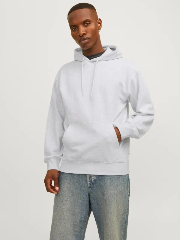 Felpa Con Cappuccio bianco Melange Uomo Oversize 100% Cotone spazzolato garzato Essential Sweat hoodie bianca Jack & Jones JJECHARGE HOODIE art. 12257852 Felpa Con Cappuccio bianco Melange Uomo Oversize 100% Cotone spazzolato garzato Essential Sweat hoodie bianca Jack & Jones JJECHARGE HOODIE art. 12257852