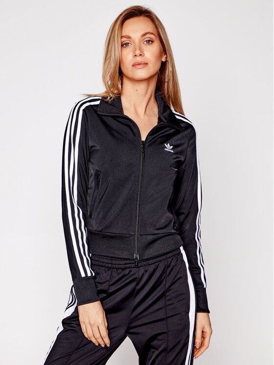 Giacca Adidas Nera Donna Firebird Regular Black tuta Strisce bianche art. GN2817
