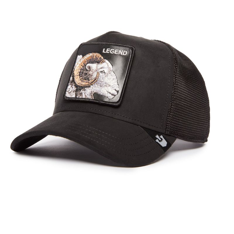 Cappello Montone Ram Nero Goorin Bros. Suede Scamosciato Tela Patch Panther Cappellino baseball 6 pannelli Black art. 101 1815 BLK