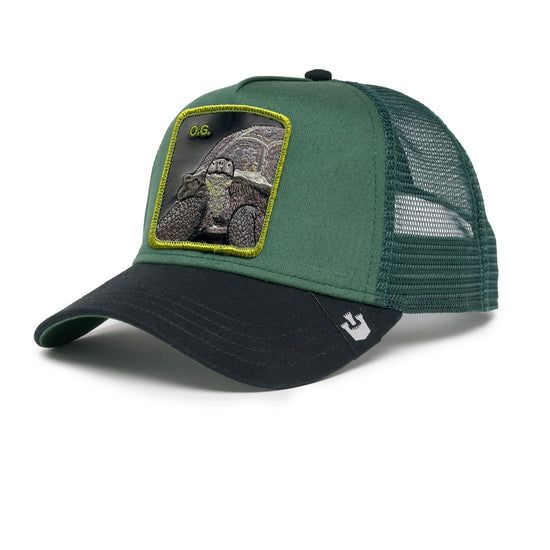 Cappello Tartaruga Turtle Goorin Bros  Trucker Patch O.G. Cappellino con retina Verde Verdone Green Nero Black art. 101 1764 FOR