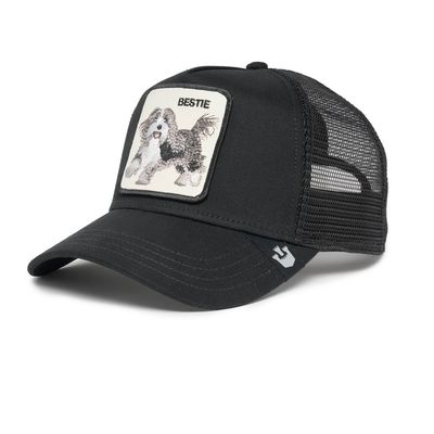 Cappello Terrier Cane Dog Goorin Bros  Trucker Patch Bestie Cappellino con retina Nero Black art. 101 1782 BLK