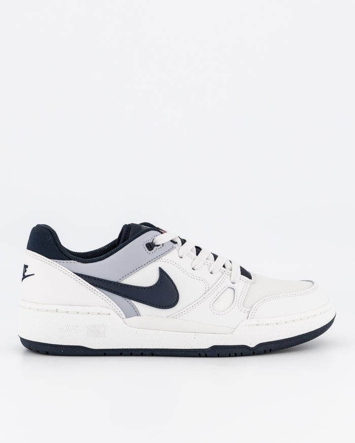 Nike Full Force Bianche Essential AF1 Bianco Sneakers Uomo Swoosh Blu scuro / Dark obsidian art. FB1362 002