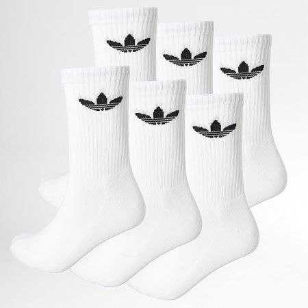 Calze Bianche Calze Trefoil Cushion Crew Spugna Bianco  Originals  PACK X6 art. IJ5619