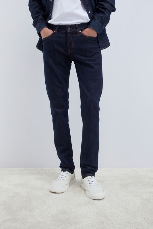 Jeans Uomo 5 Tasche 517 Lavaggio 0 Scuro No Wash Uomo Roy Roger's 517 WASH 87 Regular Denim Slim Fit art. RRU075CH422751.C0999