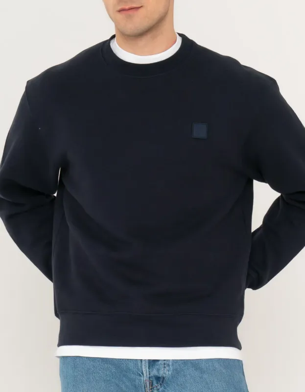 Felpa Uomo Blu Navy girocollo 100% Cotone Felpa premium Cotone spazzolato Essential Sweat Basic Semplice Collo interlock Navy blazer Jack & Jones JPRCC BADGE art. 12247410 Felpa Uomo Blu Navy girocollo 100% Cotone Felpa premium Cotone spazzolato Essential Sweat Basic Semplice Collo interlock Navy blazer Jack & Jones JPRCC BADGE art. 12247410