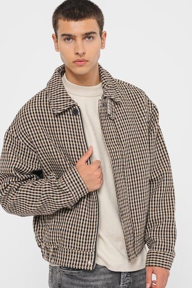 Giacca a quadri Cappotto corto Quadri check Tartan imbottita Giubbino Uomo in panno misto lana Jack&Jones JORVERMONT WOOL BLEND JACKET art. 12261830 Giacca a quadri Cappotto corto Quadri check Tartan imbottita Giubbino Uomo in panno misto lana Jack&Jones JORVERMONT WOOL BLEND JACKET art. 12261830