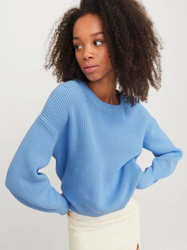 Pullover in Cotone azzurro celeste tinta Unita Little Boy blue Grey donna girocollo maglia donna 100% Cotone tinta unita JJXX JXMILA art. 12200267 Pullover in Cotone azzurro celeste tinta Unita Little Boy blue Grey donna girocollo maglia donna 100% Cotone tinta unita JJXX JXMILA art. 12200267
