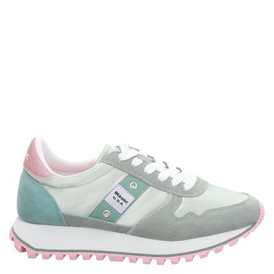 Blauer Sneakers Verde Acqua Rosa Pastello Donna Millen Nylon / Camoscio art. S5MILLEN03/NYG