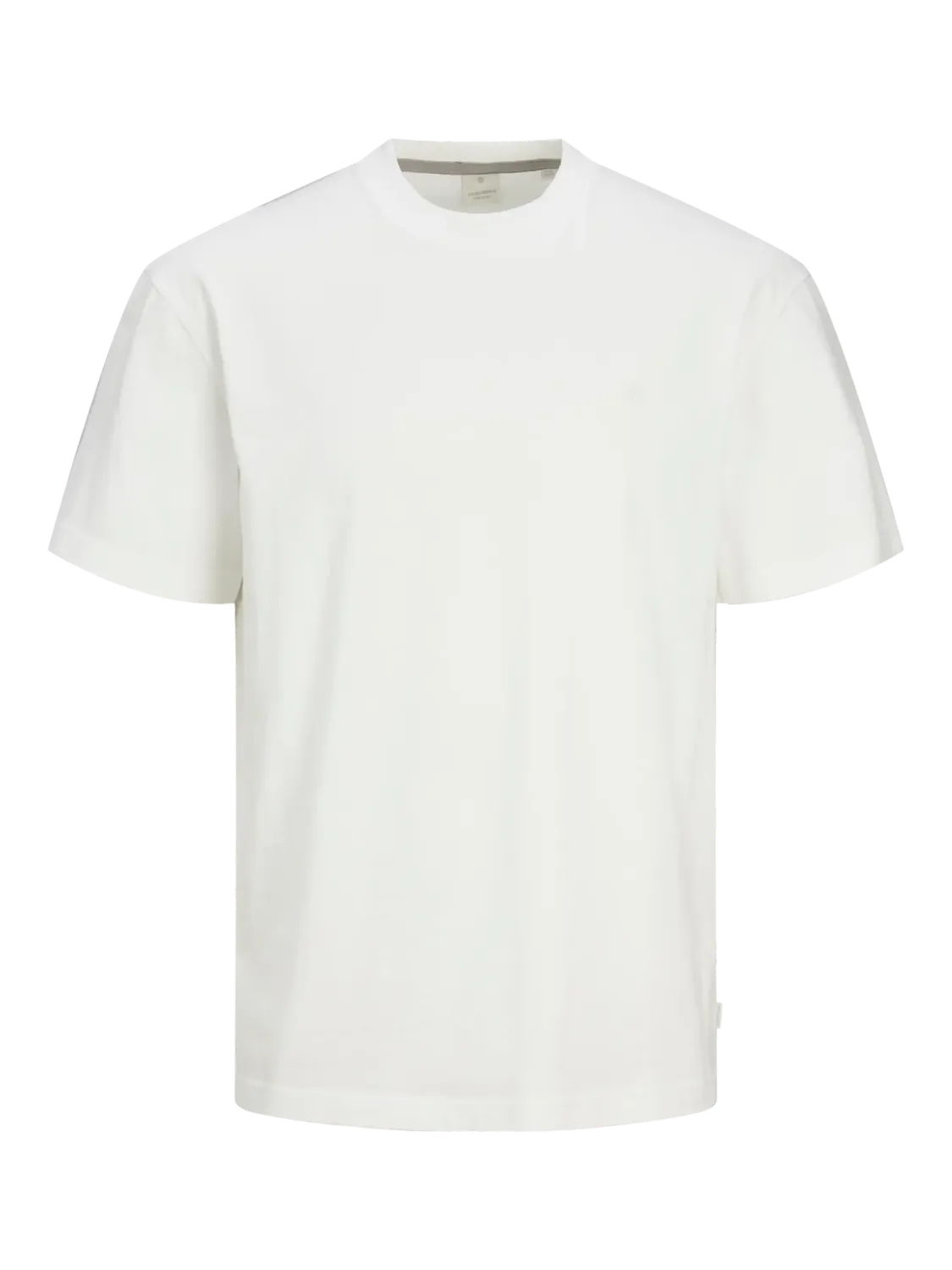 T-shirt Bianca semplice Tinta unita paricollo 100% cotone Maglietta sottogiacca white bianco Chiaro relax fit Jack&Jones JPRCCLOGAN TEE CREW NECK art. 12262787