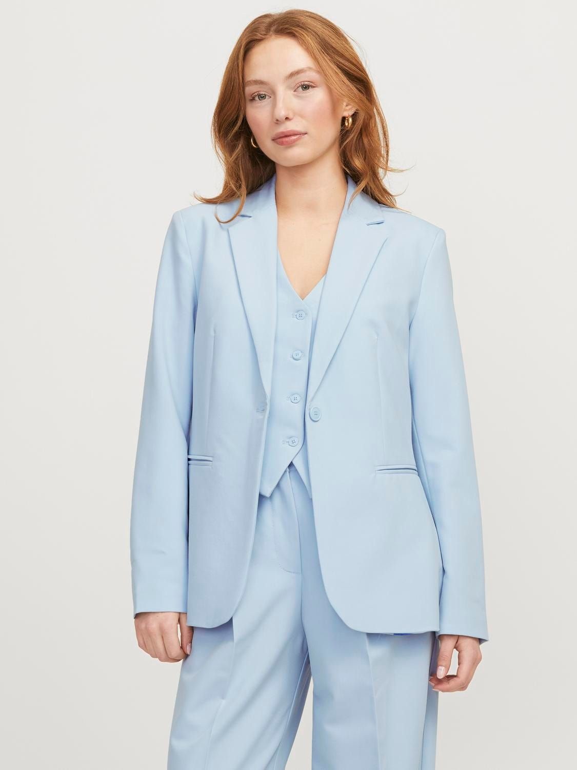 Giacca Blazer Donna Celeste Skyway  poli viscosa regular fit JJXX JXELLIS MIA BLAZER Skyway art. 12259275 Giacca Blazer Donna Celeste Skyway  poli viscosa regular fit JJXX JXELLIS MIA BLAZER Skyway art. 12259275