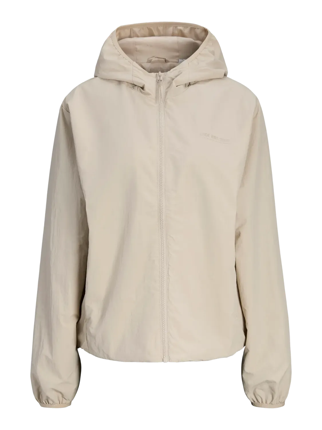 Giubbino Leggero Beige Donna giacca tecnica con cappuccio regular fit JJXX JXLEA LIGHT JACKET Feather Grey art. 12269059