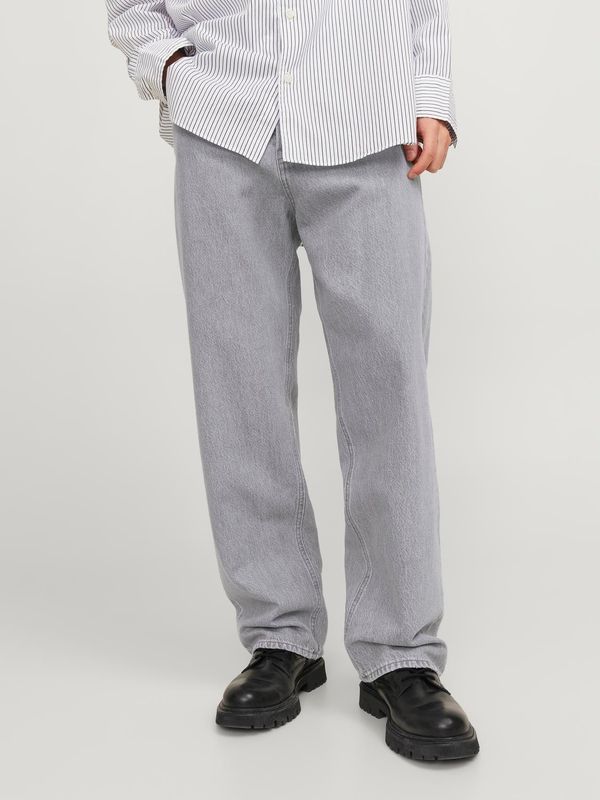 Jeans Baggy Grigio chiaro Denim Gamba Larga Uomo Loose Fit 5 tasche Pantaloni Denim Larghi Wide Vita Alta Grey Washed chiaro Jack & Jones EDDIE LOOSE FIT SQ 737 art. 12270786 Jeans Baggy Grigio chiaro Denim Gamba Larga Uomo Loose Fit 5 tasche Pantaloni Denim Larghi Wide Vita Alta Grey Washed chiaro Jack & Jones EDDIE LOOSE FIT SQ 737 art. 12270786