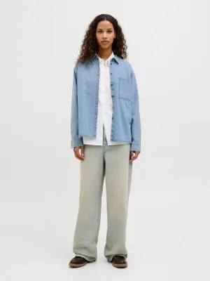 Camicia in Jeans Donna Relax Fit Giacca in denim slavato Cotone camicia  JJXX JXJADE COMF LS SHIRT art. 12269085