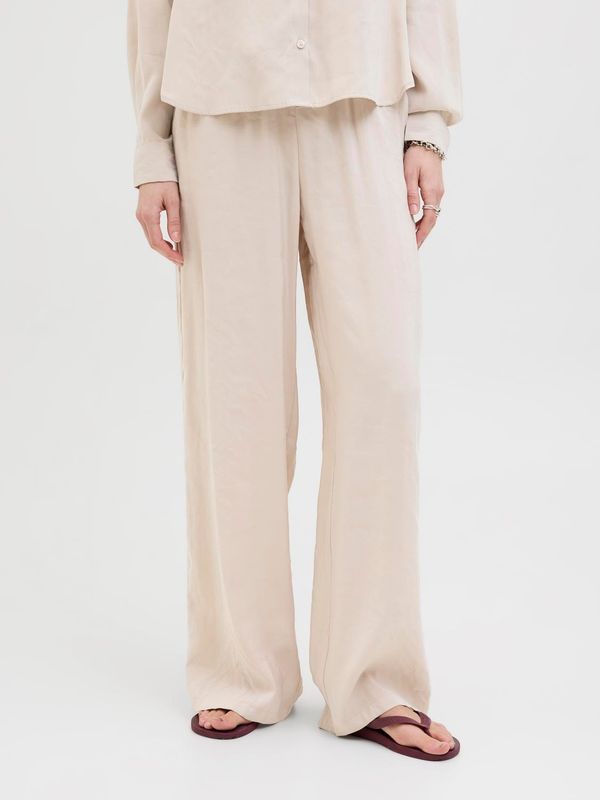 Pantaloni Larghi morbidi sabbia beige con coulisse elastica vita media Gamba larga in modal Pantalone leggero Largo Wide Donna Feather Gray JJXX JXFIE SOFT PANT art. 12270928 Pantaloni Larghi morbidi sabbia beige con coulisse elastica vita media Gamba larga in modal Pantalone leggero Largo Wide Donna Feather Gray JJXX JXFIE SOFT PANT art. 12270928