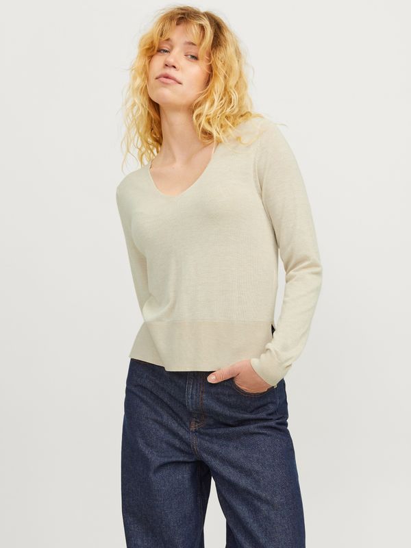 Maglia Beige sabbia Donna maniche lunghe Scollo a V Poli viscosa maglione leggero morbido bianco white cloud dancer JJXX JXNOVA CREW NECK art. 12262897 Maglia Beige sabbia Donna maniche lunghe Scollo a V Poli viscosa maglione leggero morbido bianco white cloud dancer JJXX JXNOVA CREW NECK art. 12262897