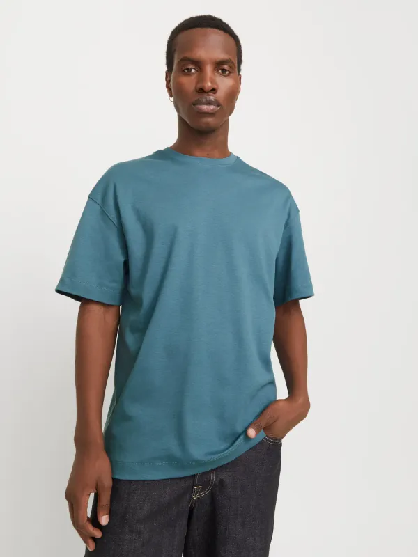 T-shirt blu Medio Chiaro semplice Tinta unita paricollo 100% cotone jersey Maglietta sottogiacca BLue Oceano Oceanview azzurro over size fit Jack&Jones JJEURBAN EDGE TEE CREW NECK art. 12254412 T-shirt blu Medio Chiaro semplice Tinta unita paricollo 100% cotone jersey Maglietta sottogiacca BLue Oceano Oceanview azzurro over size fit Jack&Jones JJEURBAN EDGE TEE CREW NECK art. 12254412